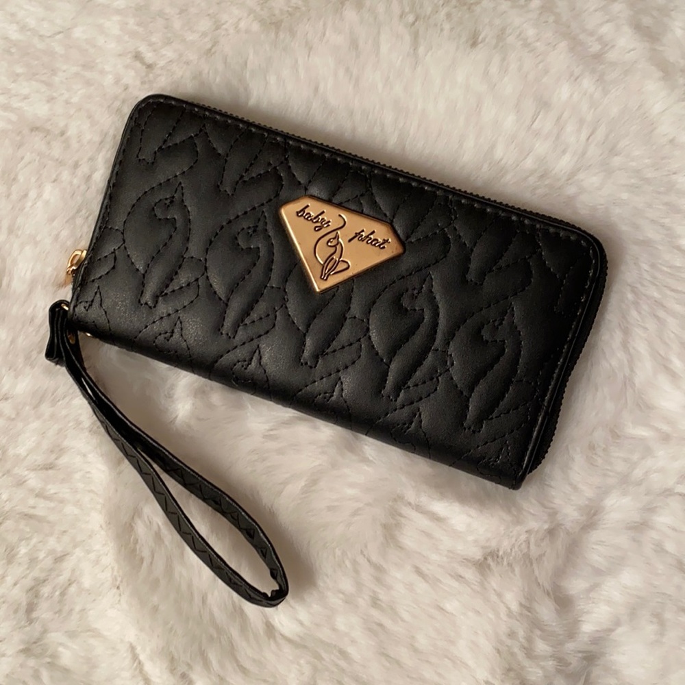 Black & Gold Baby Phat Wallet